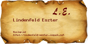 Lindenfeld Eszter névjegykártya
